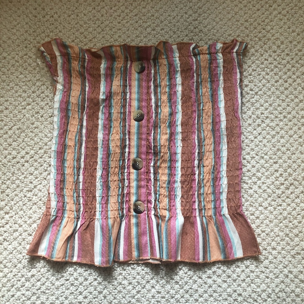 Style Envy Striped Tube Top